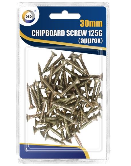 Chipboard Screws 30mm 125G - Click Image to Close
