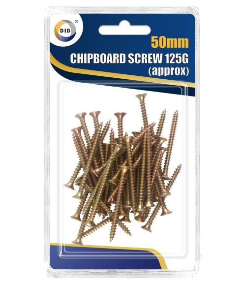 Chipboard Screws 50mm 125G - Click Image to Close