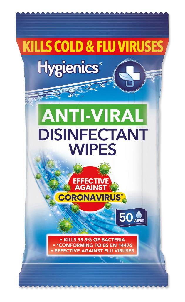 Hygienics Pro Antiviral 50 Pack - Click Image to Close