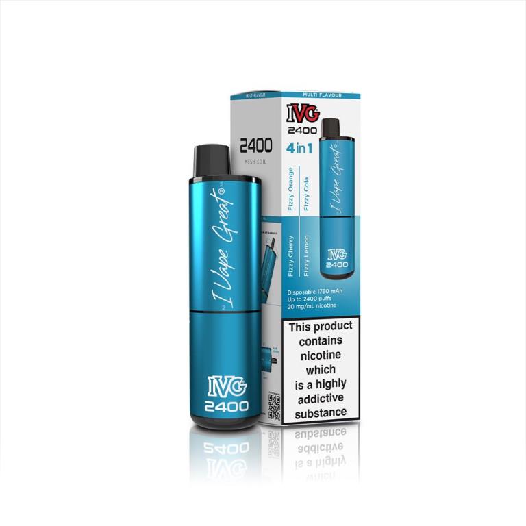 IVG 2400 Puff 4 In 1 Disposable Vape Fizzy Edition - Click Image to Close