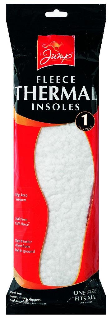 Fleece Thermal Insoles 1 Pair Pack - Click Image to Close