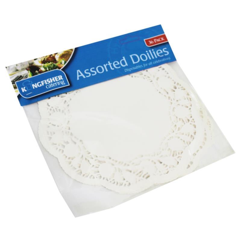 Assorted Paper Doilies 36 Pack - Click Image to Close