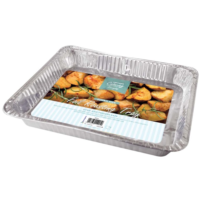Large Foil Food Containers With Lids 6 Pack - Click Image to Close