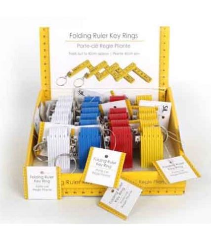 Folding Measure Keyring 10 X 3.5cm - Click Image to Close