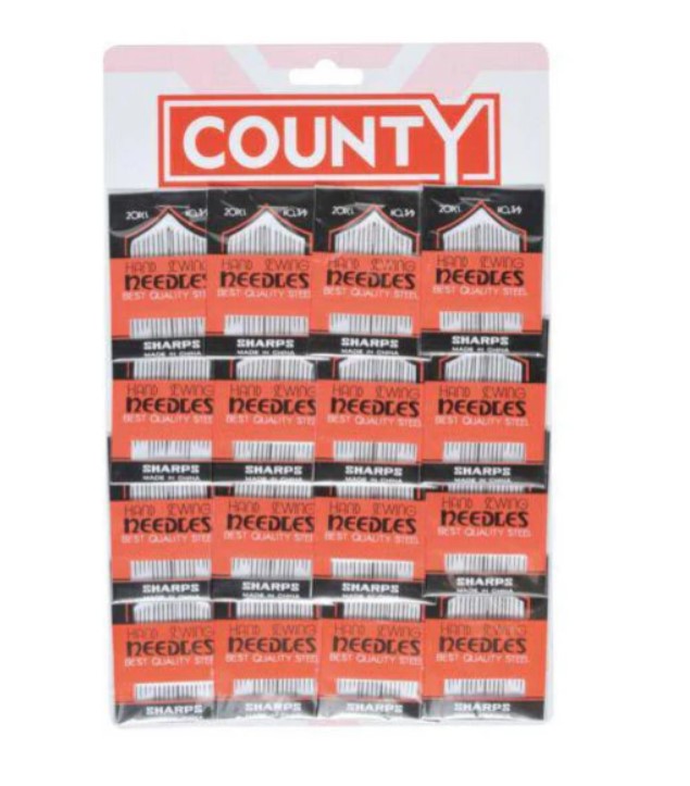 COUNTY ASSORTED SEWING NEEDLES 16S - Click Image to Close