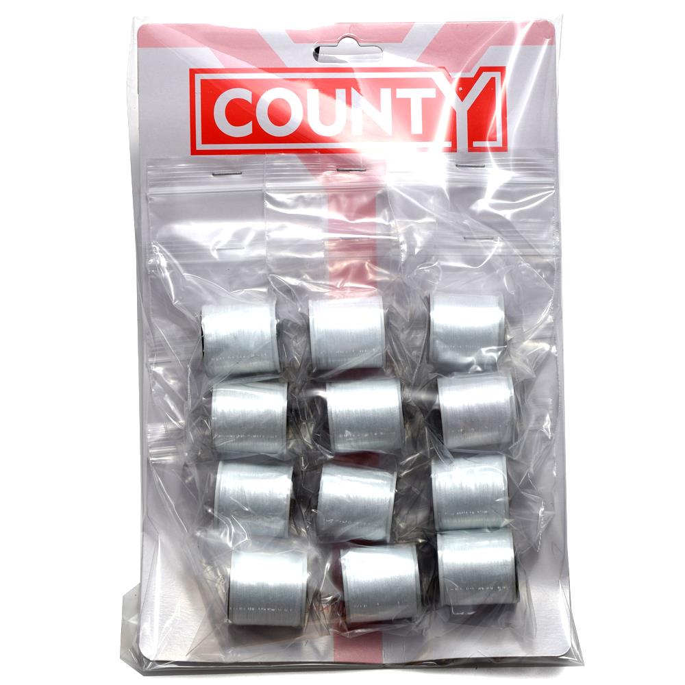 County White Sewing Thread X 12 - Click Image to Close