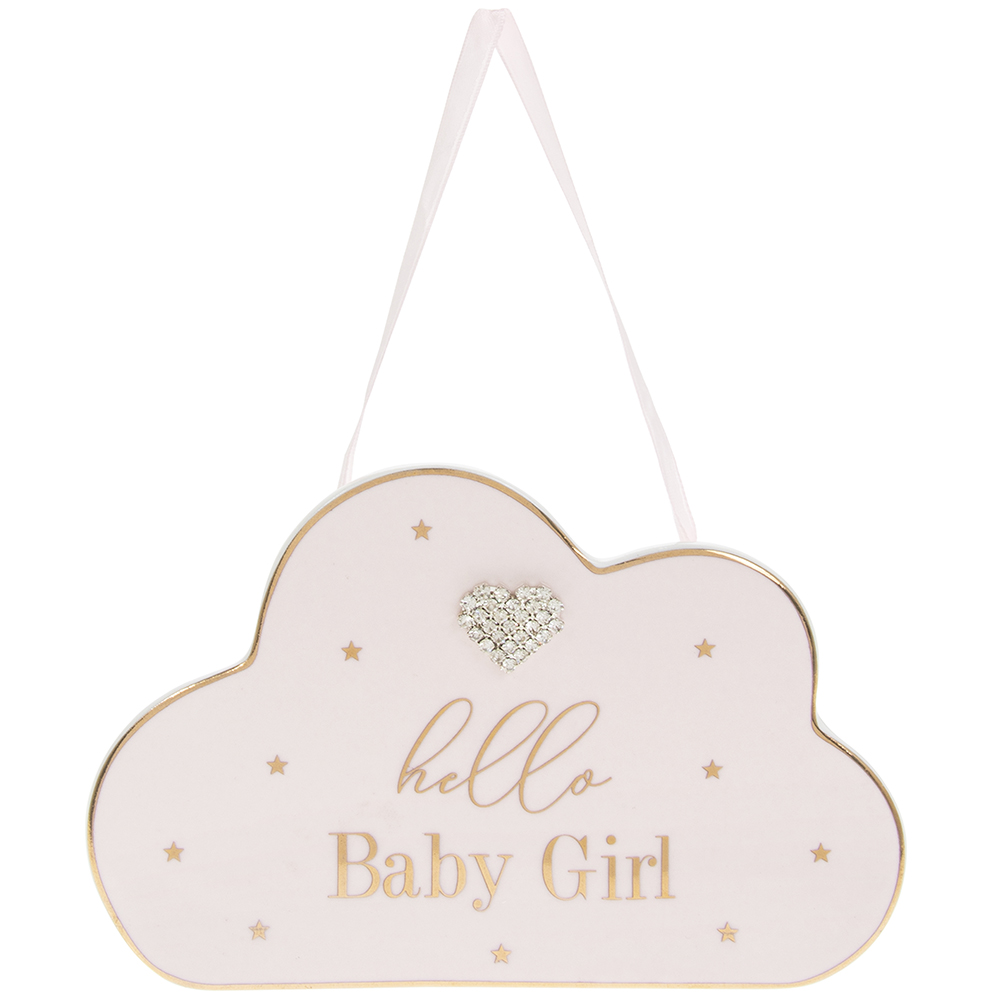 Maddots Hello Baby Girl Plaque - Click Image to Close