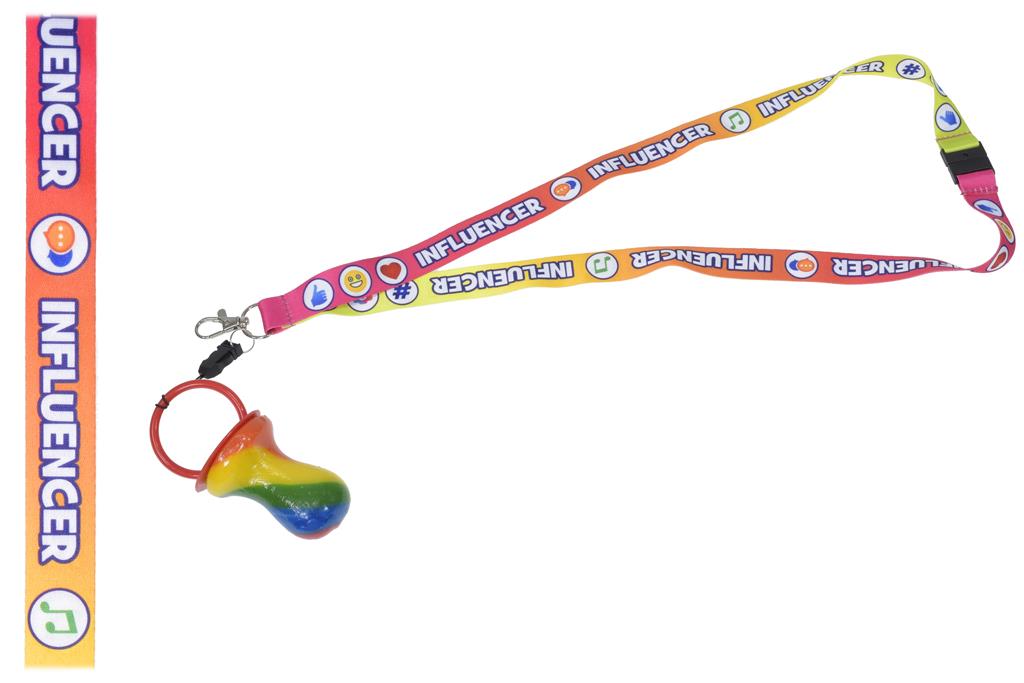 Influencer Lanyard With Rock Dummy - Click Image to Close