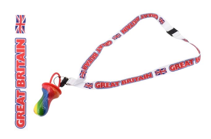 Dummy Great Britain Lanyard With Rock - Click Image to Close
