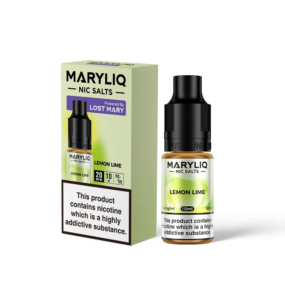 Maryliq E-liquid Lemon Lime 20mg 10ml x 10 - Click Image to Close