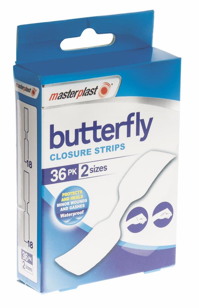 Butterfly Closure Strips 36 Pack - Click Image to Close
