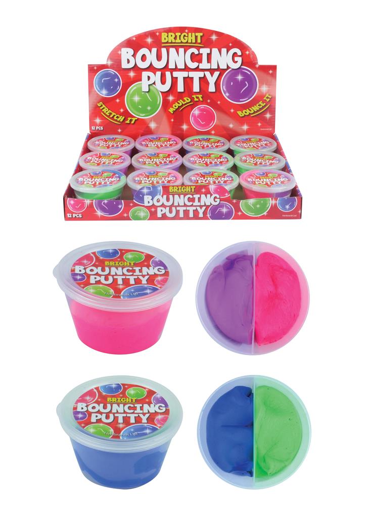 Bright Bouncing Putty 2 Tone Tub 30G 7cm X 4cm - Click Image to Close