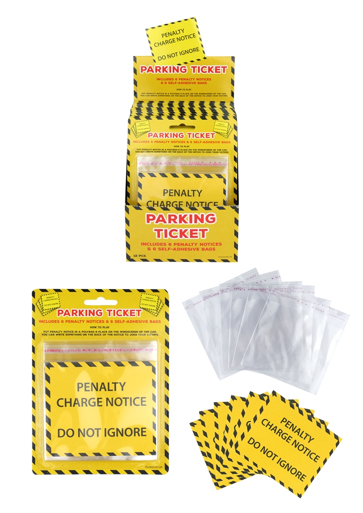 Prankster Joke Parking Ticket Set Of 6 - Click Image to Close