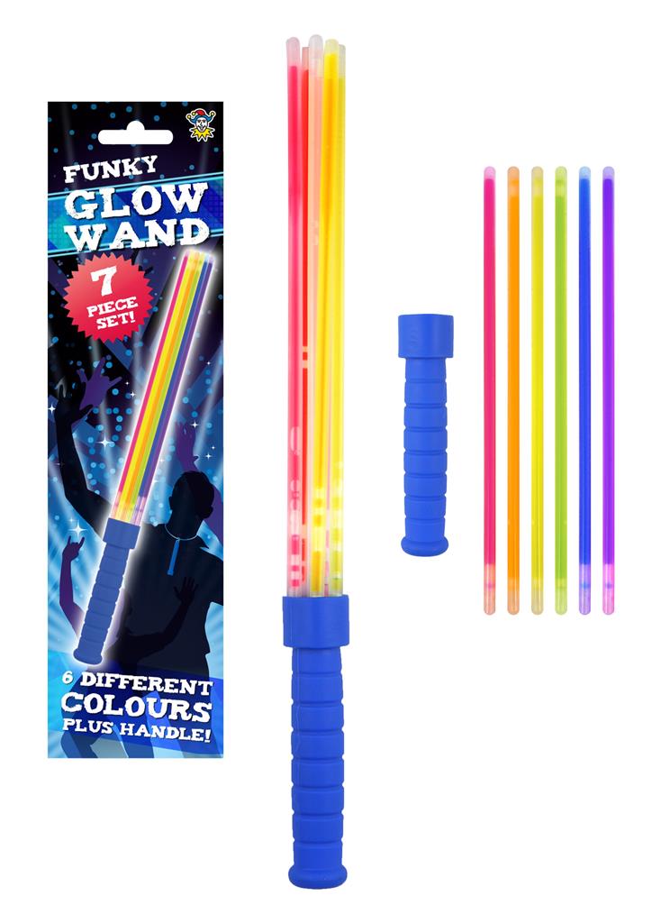 Glow Stick Wand 7 Piece Set ( Assorted Colours ) - Click Image to Close