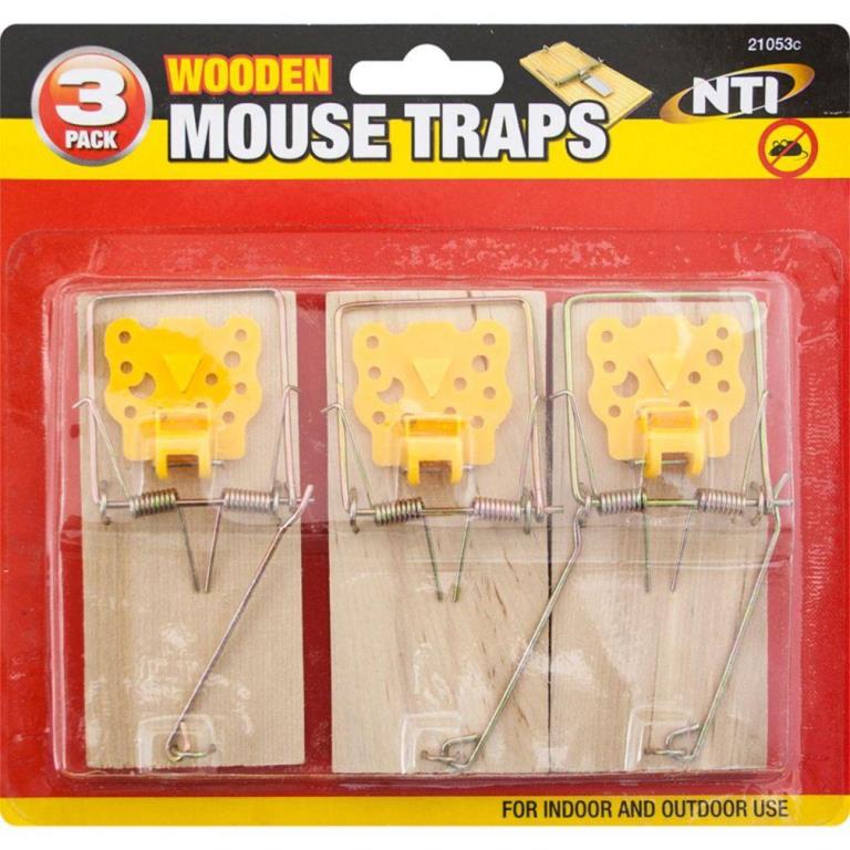 Wooden Mouse Traps 3 Pack - Click Image to Close