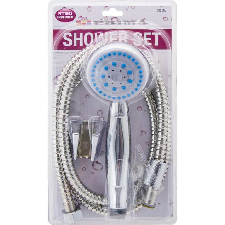 3 Function Shower Head & 1.2m Hose - Click Image to Close