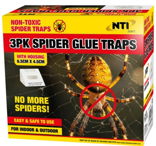 Spider Glue Traps 3pk - Click Image to Close