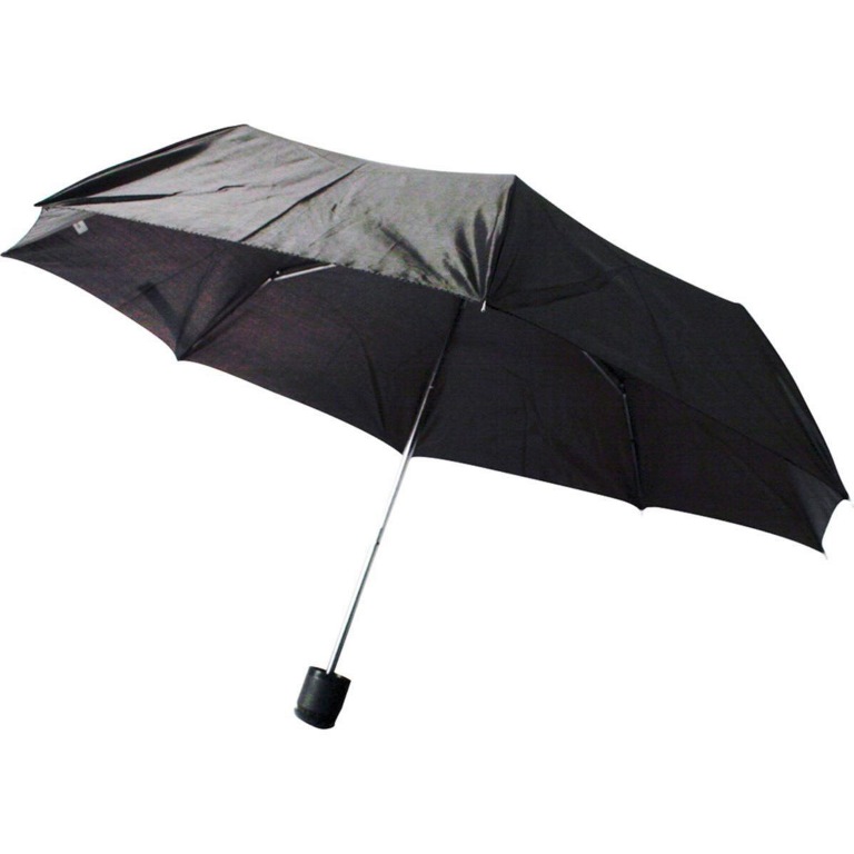 3 Fold Super Min Umbrella Black - Click Image to Close