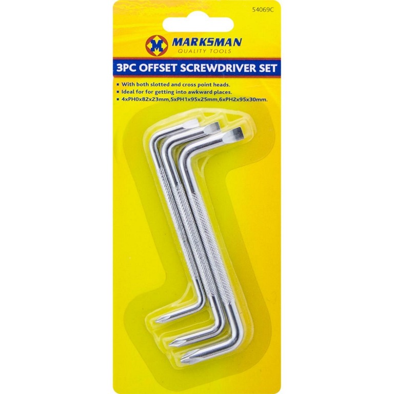 Offset Screwdriver Set 3 Pack - Click Image to Close