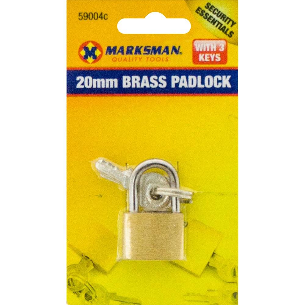 Brass Padlock 20mm - Click Image to Close