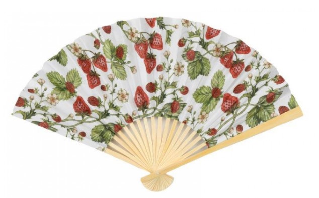 Strawberry Field Paper Fan - Click Image to Close