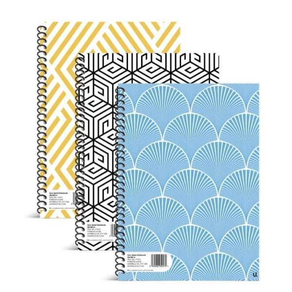 Geo Spiral Notebook 20 X 28cm - Click Image to Close