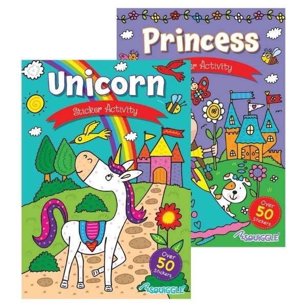 My Fun Sticker Activity Book Unicorn & Princess - Click Image to Close