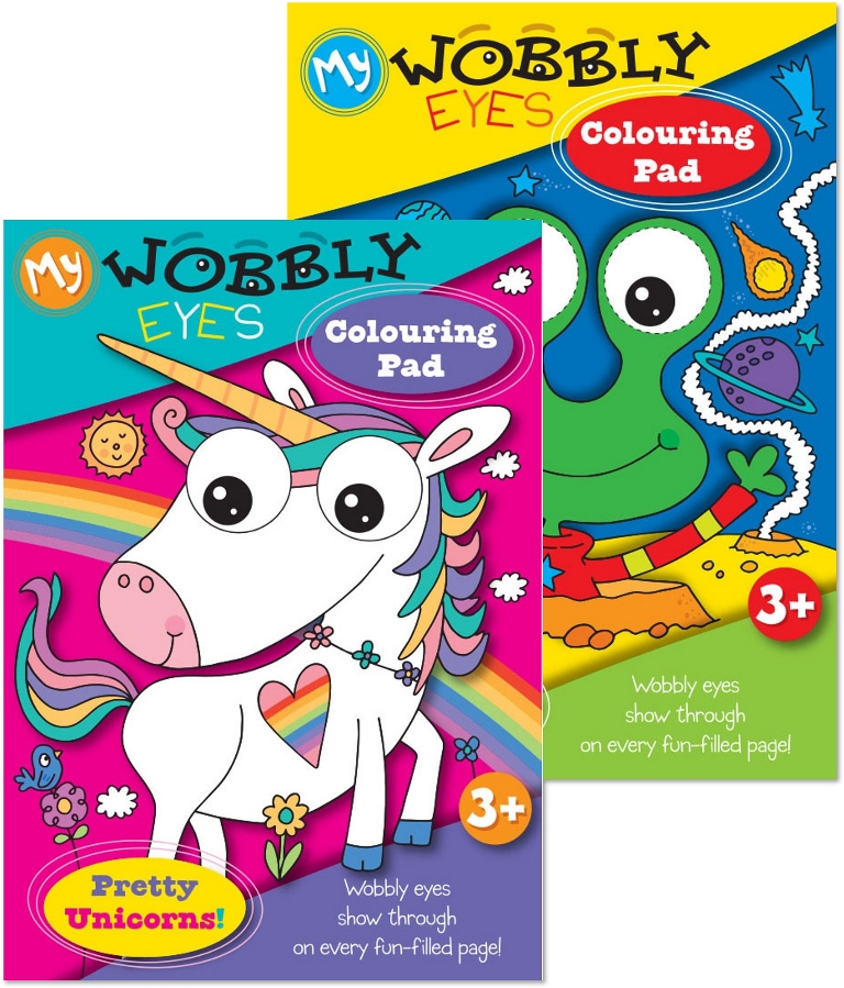 Wobbly Eyes Colouring Pad - Click Image to Close