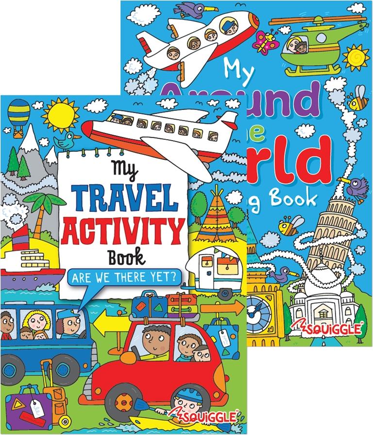 Around The World Or My Travel Colouring & Activity Book - Click Image to Close