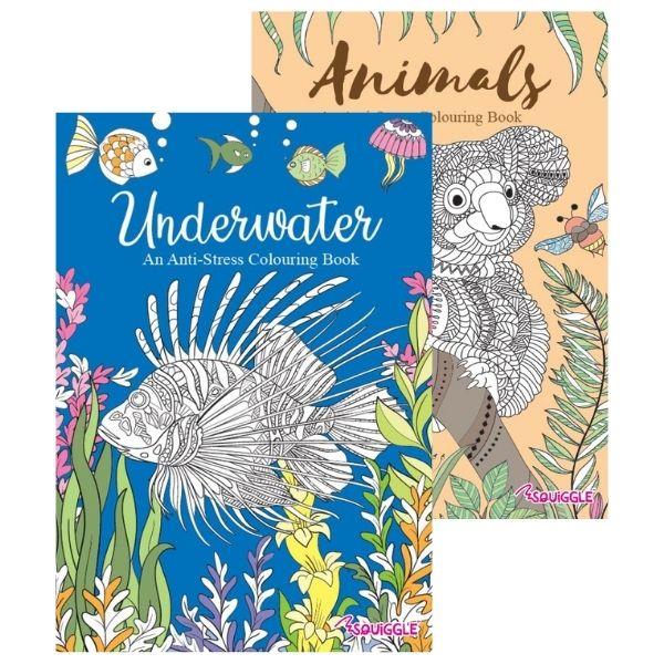Animals & Under Water Colouring Book - Click Image to Close