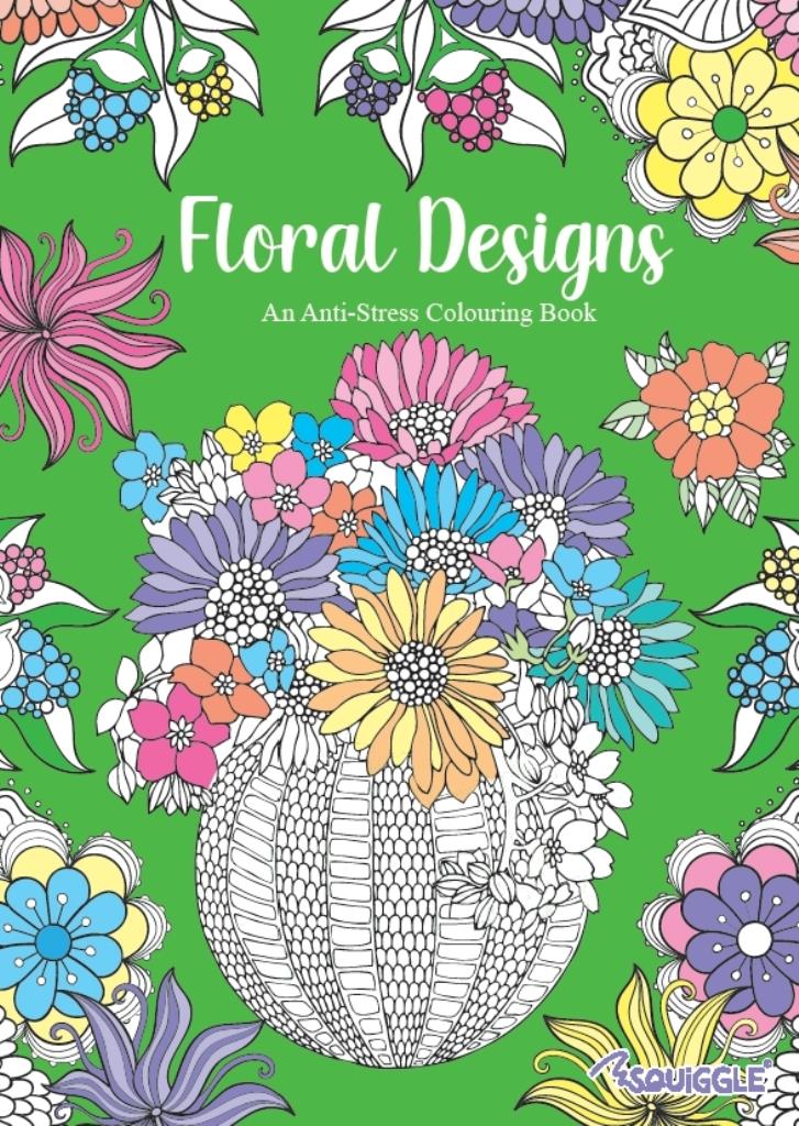 Pattern Or Floral Design Anti-Stress Colouring Book - Click Image to Close