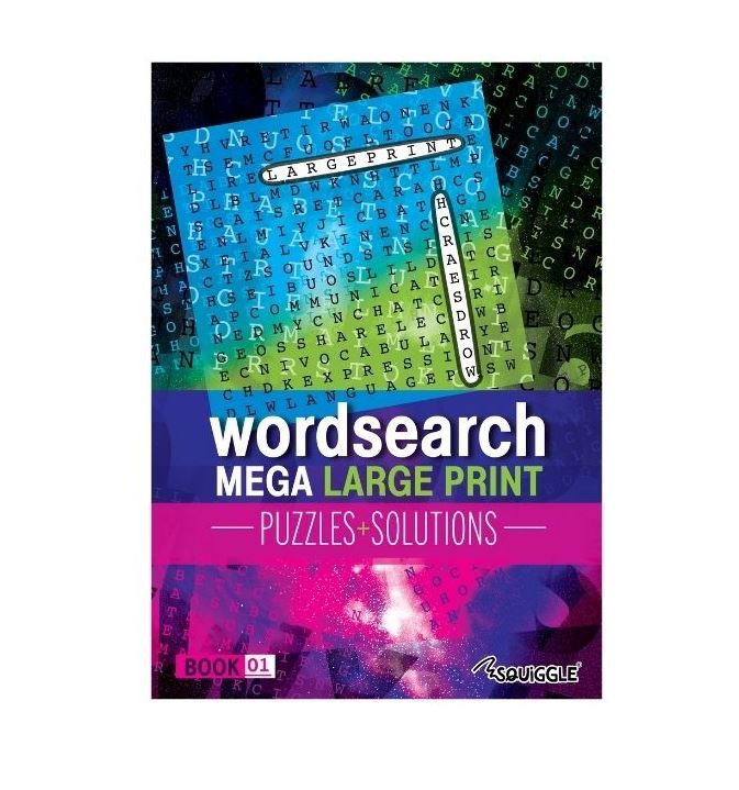 Mega Large Print Modern Word Search Book - Click Image to Close