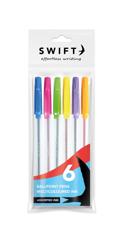 Multicoloured Ballpoint Pens - Click Image to Close