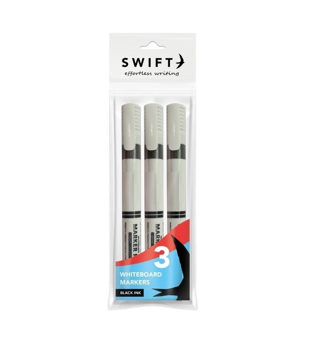 Whiteboard Markers Black 3 Pack - Click Image to Close