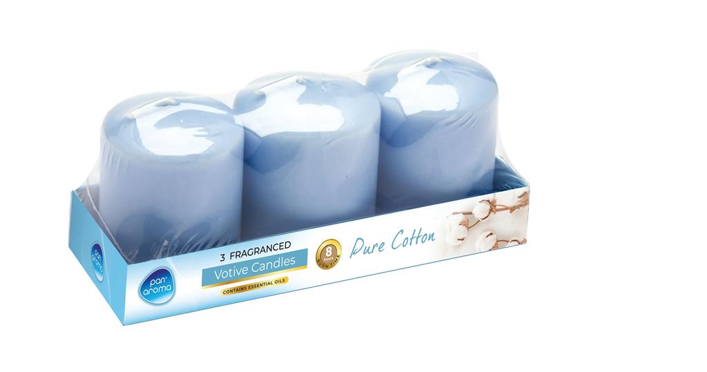 Votive Candles - Fluffy Towels 3 Pack - Click Image to Close