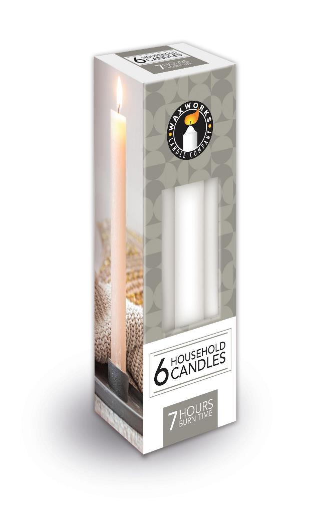 6 House Hold Candle - Click Image to Close