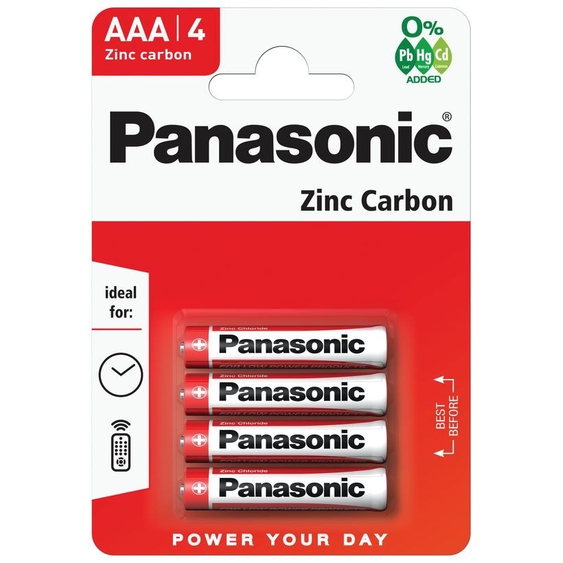 Panasonic AAA Batteries 4 Pack X 12 - Click Image to Close