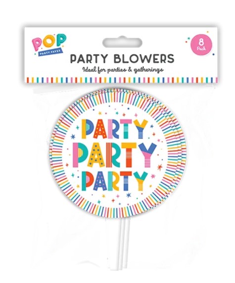 Party Blowers 8pk - Click Image to Close