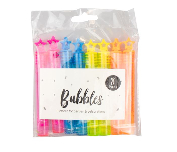 Mini Bubble Tubes Pack Of 8 - Click Image to Close