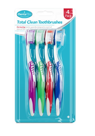 Toothbrushes - 4 Pack - Click Image to Close
