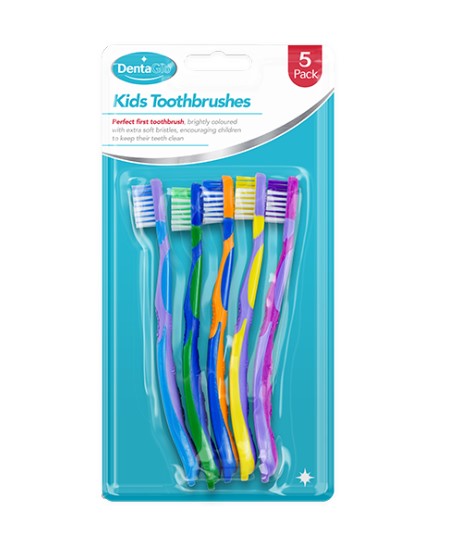 Childrens Toothbrushes - 5 Pack - Click Image to Close