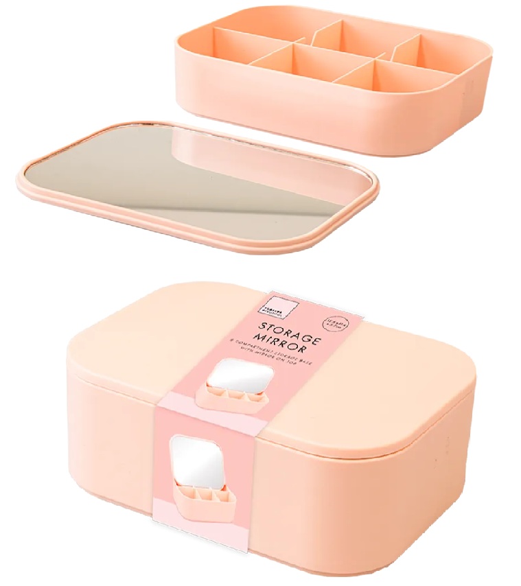 Rectangle Mirror with Storage Box - Click Image to Close