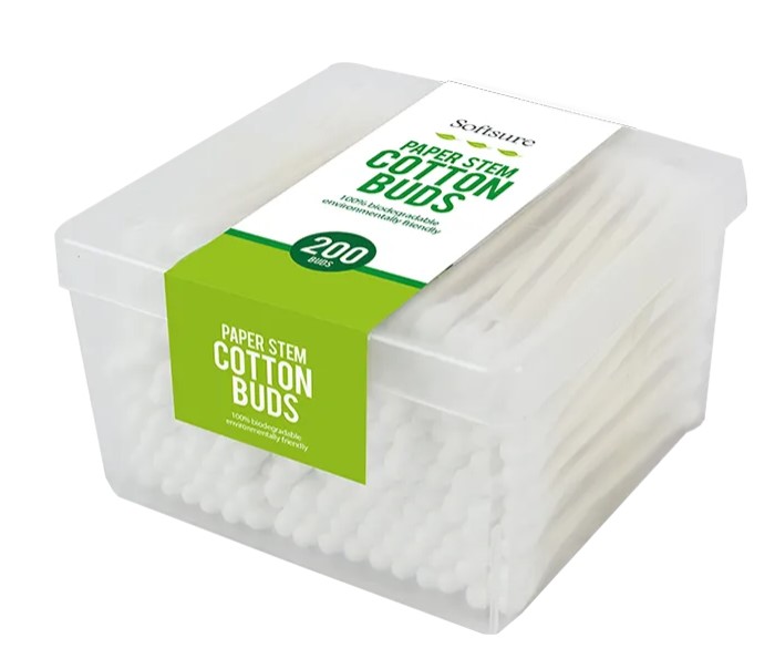 Cotton Buds Paper Stems 200 Pack - Click Image to Close