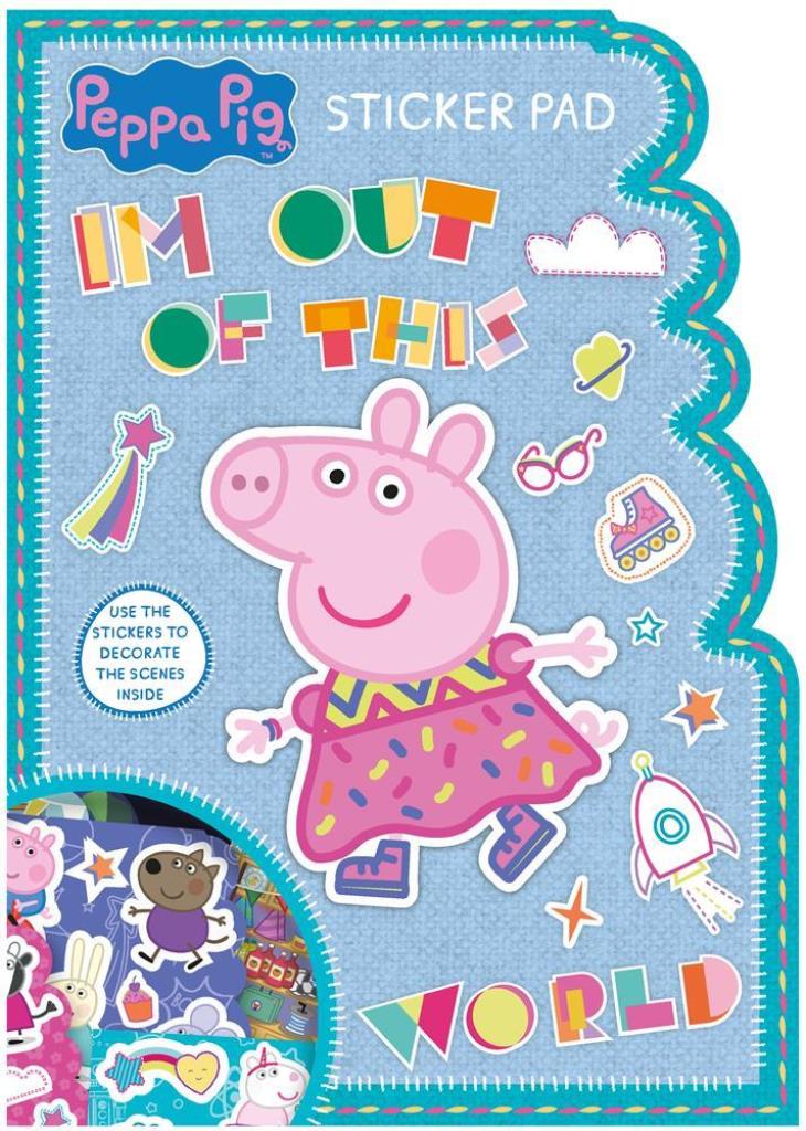 Peppa Pig Shaped Sticker Pad - Click Image to Close