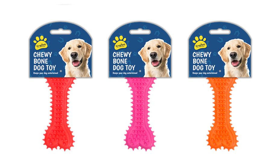 Rubber Bone Dog Toy - Click Image to Close