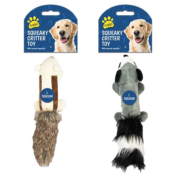 Squeaky Critter Dog Toy - Click Image to Close