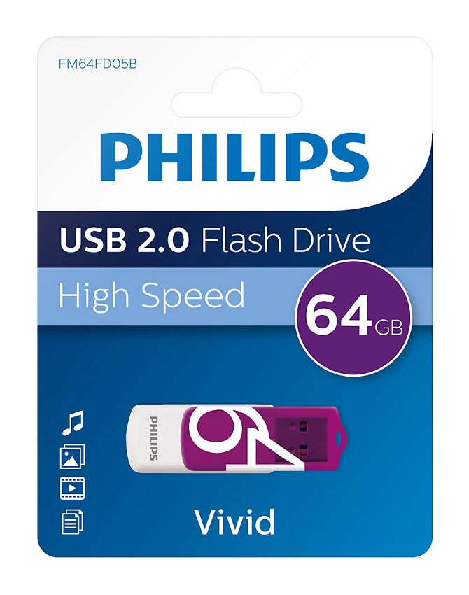 Philips 64Gb USB 2.0 Flash Drive - Click Image to Close
