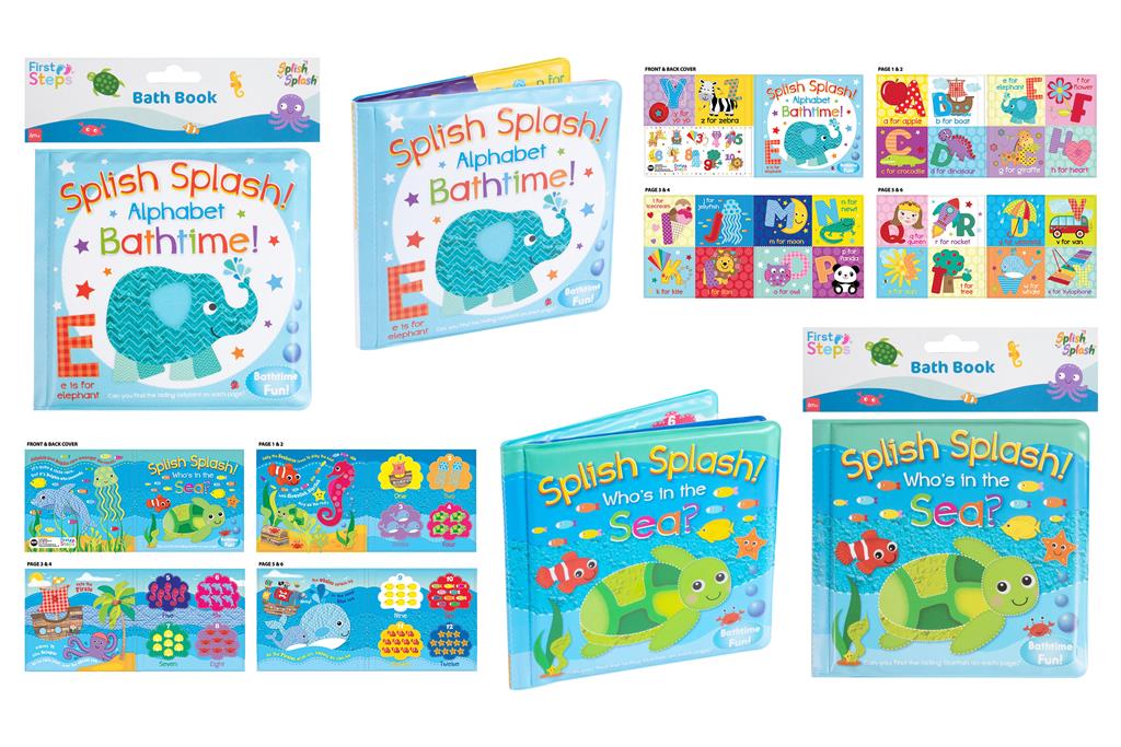 First Steps Soft PVC & Foam Baby Learning Bath Book - Click Image to Close