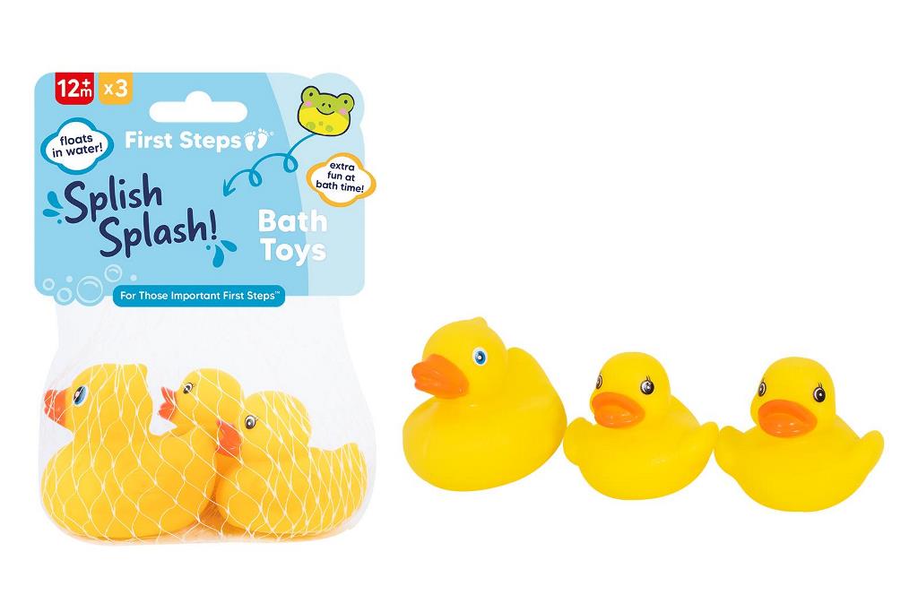 First Steps Vinyl Duck Family 3 Pack - Click Image to Close
