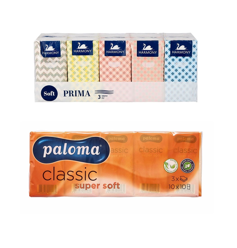 Paloma / Prima Pocket Tissue 10 Pack - Click Image to Close